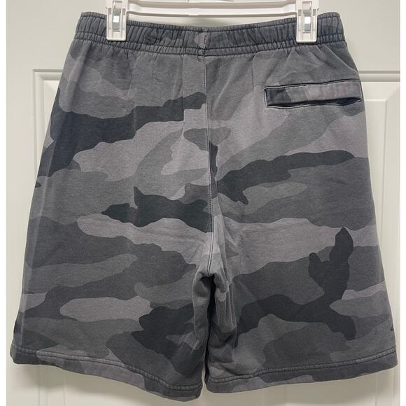 Nike Men's Club Fleece shorts grey camouflage size medium athleisure lagenlook - Picture 5 of 5